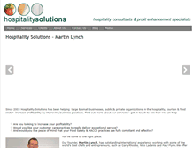 Tablet Screenshot of hospitalitysolutions.ie